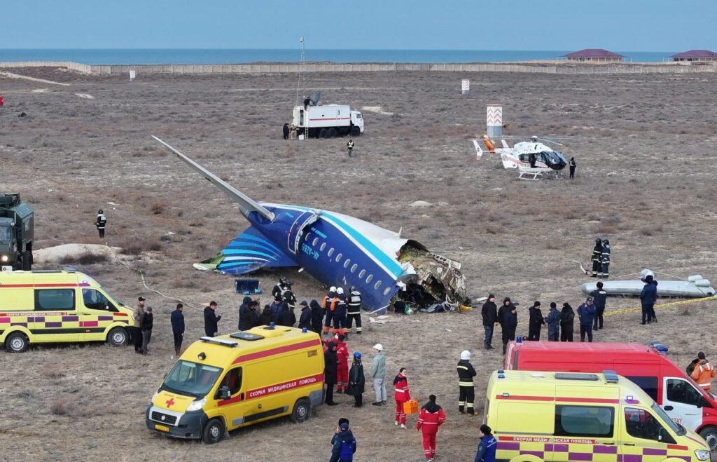 At Least 38 Dead After Azerbaijan Airlines Plane Crashes in Kazakhstan